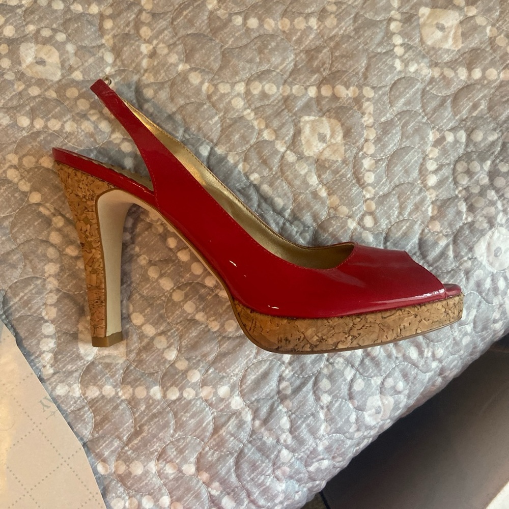 Patten  leather red heels Jessica Simpson